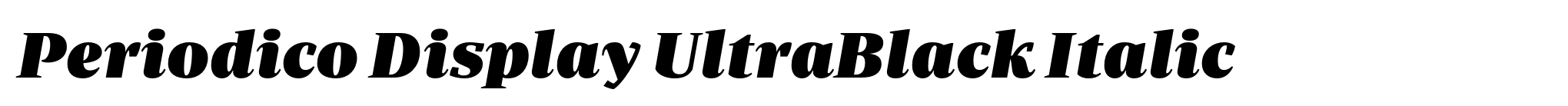 Periodico Display UltraBlack Italic image